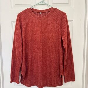 Maurices Red Long Sleeve Top
